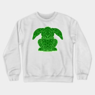 Green Rabbit Crewneck Sweatshirt